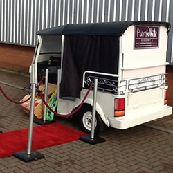 Tuk Tuk Photo booth behind