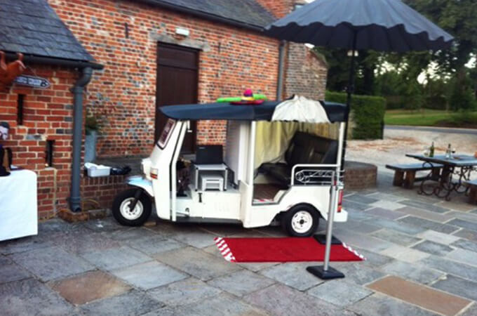 Photobooth Hire Tuk Tuk Wedding